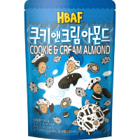 Hbaf Cookie and Cream Almonds - Миндаль обвалян в сливочном печенье Орео, Корея.