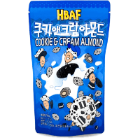 Hbaf Cookie and Cream Almonds - Миндаль обвалян в сливочном печенье Орео, Корея.