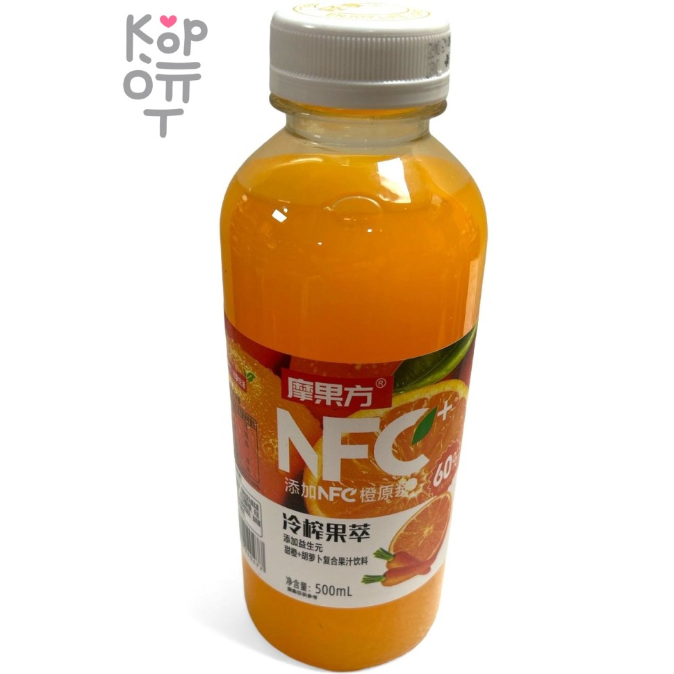Напиток NFC фруктосодержащий со вкусом Апельсина и витамином С, 500мл.