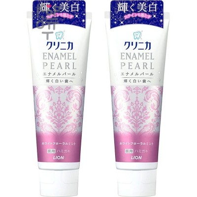 LION Clinica Enamel Pearl Лечебная зубная паста с уникальным рецептом по уходу за эмалью, Освежающая Белая цветочная мята, 130гр.