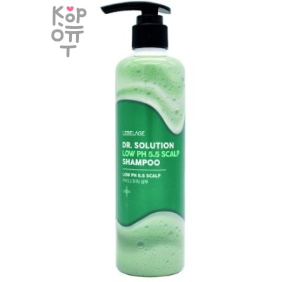 Lebelage Dr.Solution LOW PH 5.5 SCALP Shampoo - Очищающий шампунь для волос с низким содержанием pH 5.5, 300мл. 