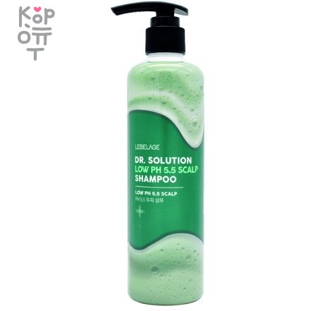 Lebelage Dr.Solution LOW PH 5.5 SCALP Shampoo - Очищающий шампунь для волос с низким содержанием pH 5.5, 300мл.  фото 1 &mdash; Корейские товары для всей семьи(КорОпт)