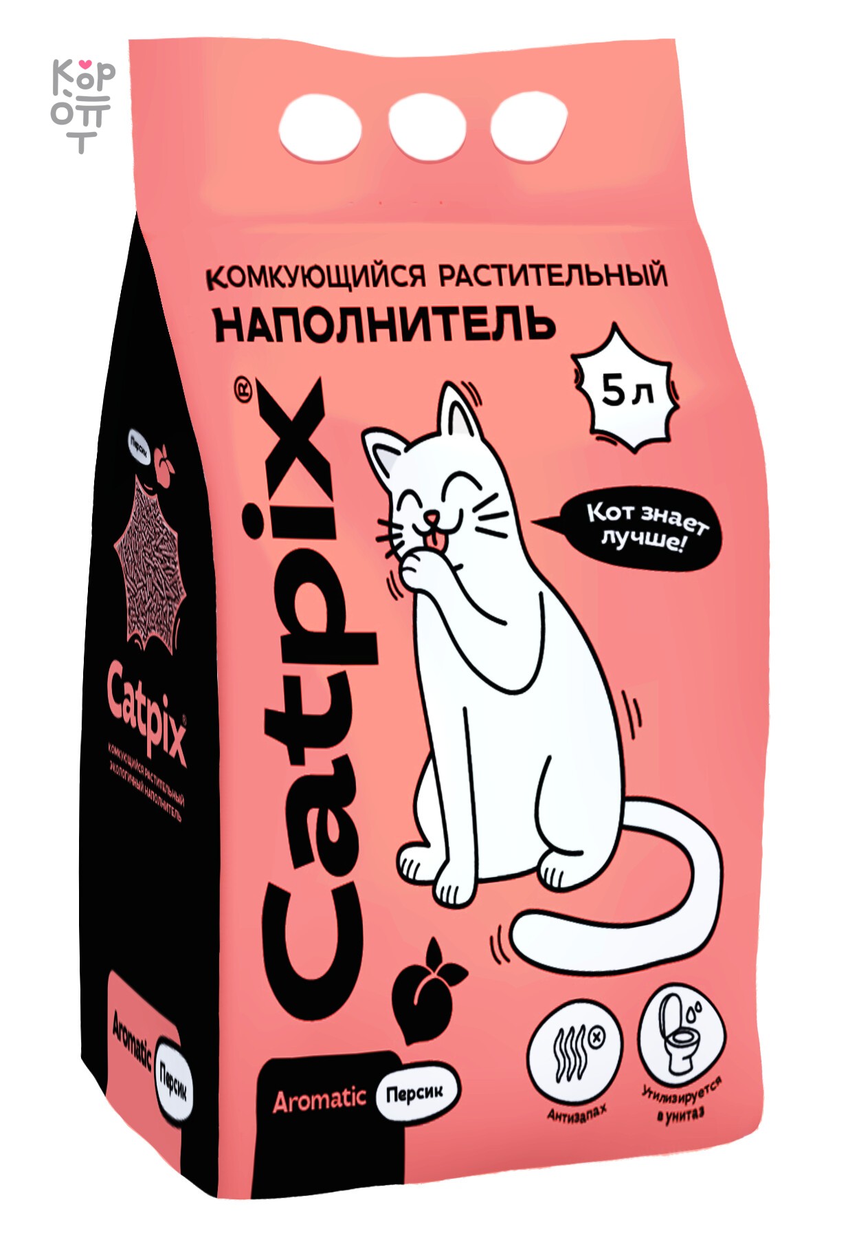Растительный ароматизир. CATPIX Персик — Соевый наполнитель, 5 л