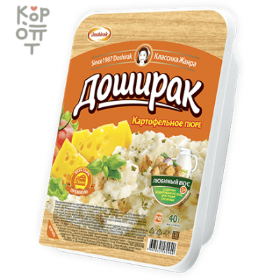Доширак - Картофельное пюре быстрого приготовления со вкусом сыра 40гр.*24шт.