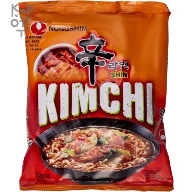 NONGSHIM Shin Ramyun Kimchi - Лапша быстрого приготовления Кимчи 120гр. &mdash; Корейские товары для всей семьи(КорОпт)
