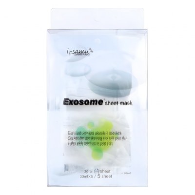 Stay Free i-samu Exosome — восстанавливающая маска для лица с ниацинамидом, 5 штук по 30 мл