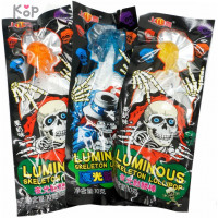 Леденец с фруктовым вкусом LUMINOUS Skeleton Череп на палочке-скелете
