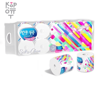 Hanpai - Туалетная бумага с узкой втулкой, 3-х слойная, с перфорацией, размер листа 100*130, 235 листов. — Корейские товары для всей семьи(КорОпт)