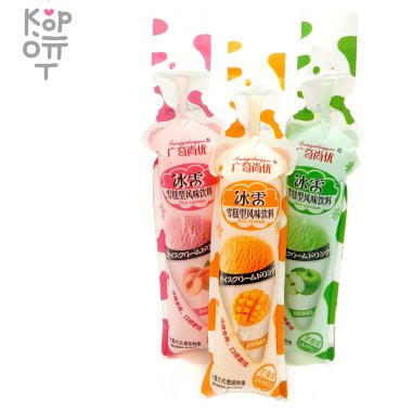 Фруктовый лед ассорти Мороженное со вкусами Яблока, Персика, Клубники и Манго, 110гр. — Корейские товары для всей семьи(КорОпт)