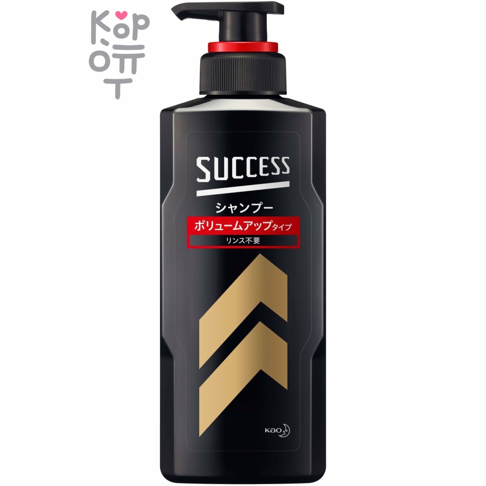 KAO Success Shampoo Volume Up Type Refill - Мужской шампунь для тщательного очищения, удаления неприятного запаха и придания объёма «Эффект густоты» 