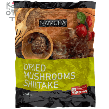 Namura Dried Mushrooms Shiitake - Грибы сушеные 250 гр. — Корейские товары для всей семьи(КорОпт)