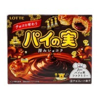 Lotte Pie No Mi Печенье бисквитное со вкусом тёмного шоколада, 69 г