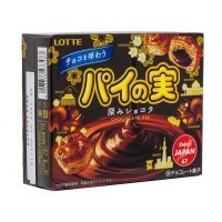 Lotte Pie No Mi Печенье бисквитное со вкусом тёмного шоколада, 69 г