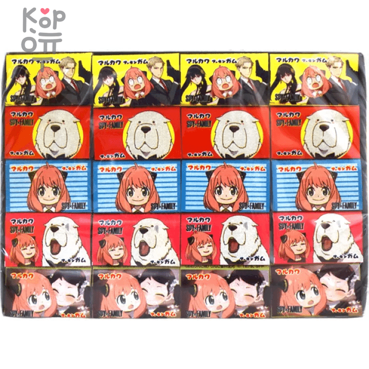 Marukawa Spy Family Bubble Gum - Резинка жевательная Шпионская семейка 5гр., купить с доставкой на дом фото 1 — Корейские товары для всей семьи(КорОпт)