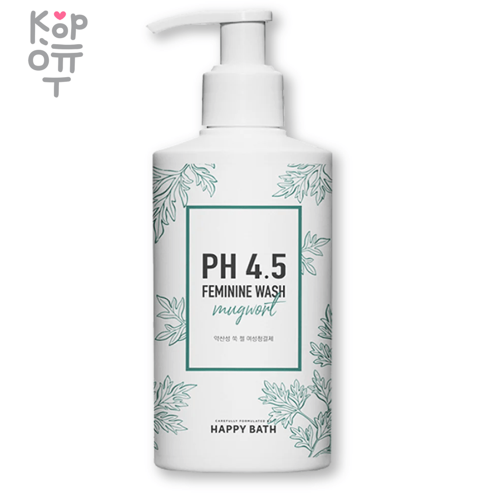 Happy Bath Mugwort Gel Type Feminine Wash P.H 4.5 - Очищающее средство для женской гигиены с экстрактом Полыни 250мл., купить с доставкой на дом фото 1 &mdash; Корейские товары для всей семьи(КорОпт)