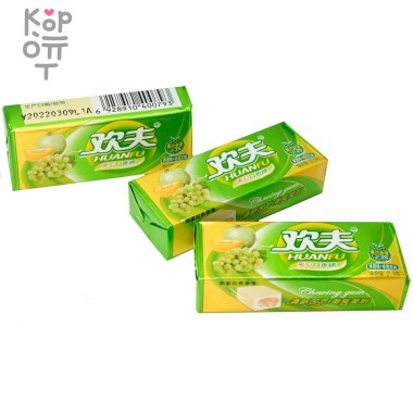 Жевательная резинка Huanfu Дыня и Зеленый Виноград — Корейские товары для всей семьи(КорОпт)