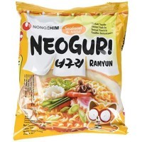 NONGSHIM Neoguri Ramyun Лапша сублимированная, со вкусом морепродуктов, не острая, мягкая упаковка, 120 г