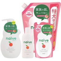 Naive Body Soap Peach Leaf Extract Combination - Мыло жидкое для тела с экстрактом листьев Персикового Дерева.