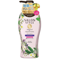 KOSE Salon Style Rich Moisture Shampoo - Увлажняющий шампунь с экстрактом имбиря для сухих и поврежденных волос.