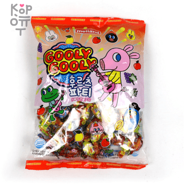 Melland Gooly Gooly Fruit Party Candy - Карамель леденцовая &quot;Фруктовое ассорти&quot; 550гр. — Корейские товары для всей семьи(КорОпт)