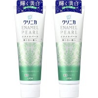 LION Clinica Enamel Pearl Лечебная зубная паста с уникальным рецептом по уходу за эмалью, Освежающая цитрусовая мята, 130гр.