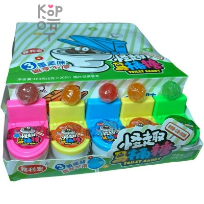 Конфеты Шипучка Toilet Candy Mix Flavor - Шипучка - взрывашка "Унитаз" со вкусами фруктов и напитков