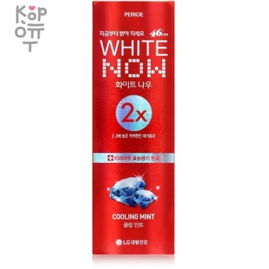 LG Perioe White Now Cooling Mint - Зубная паста отбеливающая, охлаждающая мята. — Корейские товары для всей семьи(КорОпт)