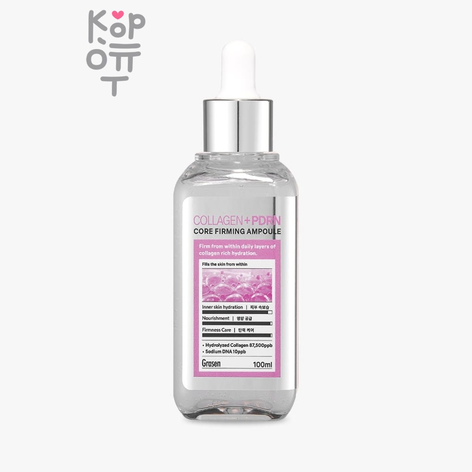 Сыворотка, -лифтинг для лица укрепляющая с Коллагеном и ПДРН/Collagen PDRN Core Firming Ampoule, Meloso