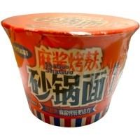 Лапша быстрого приготовления ShaGuo - Жаренные на гриле отруби со вкусом кунжутной пасты, 171гр.