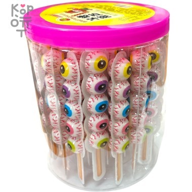 Colorful Candy BingTang - Жевательный мармелад Глаза на палке &mdash; Корейские товары для всей семьи(КорОпт)