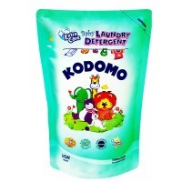 LION Kodomo - Жидкое средство для стирки 1000мл., для детских вещей дополнительный уход, мягкая упаковка