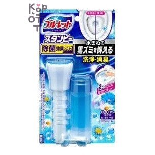 Kobayashi — Bluelet Stampy Disinfecting Fresh Cotton — туалетный очиститель-гель с ароматом свежего хлопка, 28 г