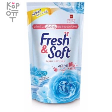 LION Essence Fresh &amp; Soft Lovely Morning Kiss (Blue) - Кондиционер для белья — Корейские товары для всей семьи(КорОпт)