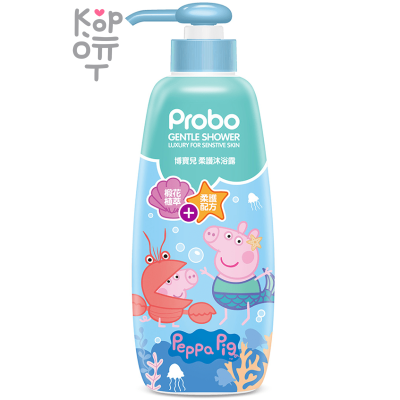 PROBO Gentle Shower Gel Peppa Pig - Детский гель для душа Свинка Пеппа с цветочным ароматом 500мл.  