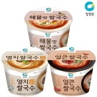 Daesang Seafood Anchovy Cup Rice Noodles - Лапша рисовая быстрого приготовления со вкусом морепродуктов и Анчоуса, 92 г
