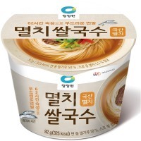 Daesang Seafood Anchovy Cup Rice Noodles - Лапша рисовая быстрого приготовления со вкусом морепродуктов и Анчоуса, 92 г