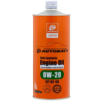 AUTOBACS Fully Synthetic ENGINE OIL FS 0W20 SP/GF-6A - Синтетическое моторное масло