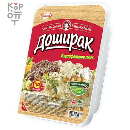 Доширак - Картофельное пюре быстрого приготовления со вкусом тушенки 40гр.*24шт. , купить с доставкой на дом фото 1 &mdash; Корейские товары для всей семьи(КорОпт)