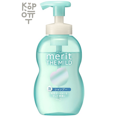 KAO Merit The Mild Shampoo for Hair & Scalp - Шампунь-пенка для чувствительной кожи «Лёгкий уход» (слабокислотный, без силиконов).