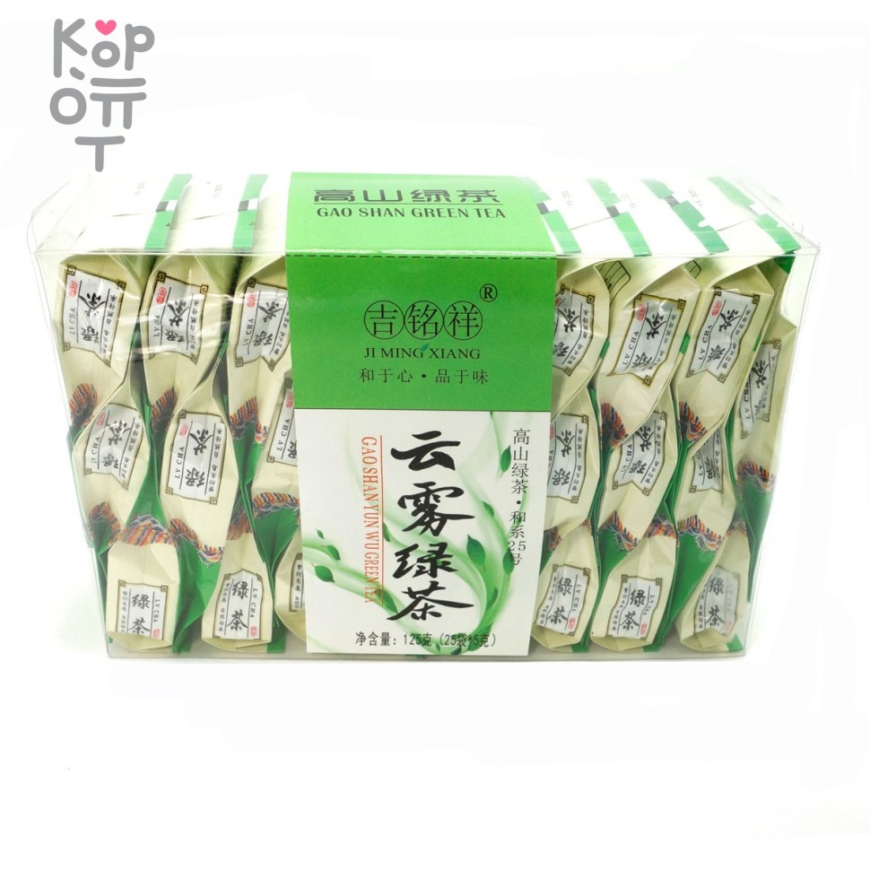 Чай Ji Ming Xiang зеленый, Альпийский, 125гр. (25п.*5гр.), купить с доставкой на дом фото 1 — Корейские товары для всей семьи(КорОпт)