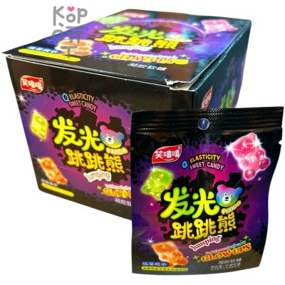 Кислая жевательная конфета Glow UPS Acid Sour Candy - взрывашка со вкусом фруктов