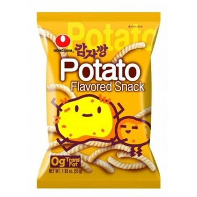 Nongshim — Potato Snack — Картофельные снеки Nongshim Potato Snack, 55 г — коробка 20 шт
