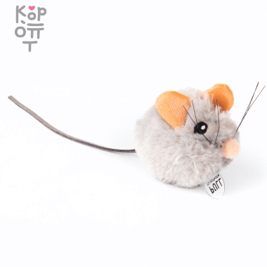 Petstages игрушка для кошек "Мышка со звуком" с кошачьей мятой 4см. &mdash; Корейские товары для всей семьи(КорОпт)