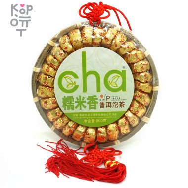 Чай Captain Horse Pu&#039;er - Подарочный Юньнаньский крупнолистовой высушенный на солнце зеленый чай, Пуэр, 2019год, 200гр. — Корейские товары для всей семьи(КорОпт)