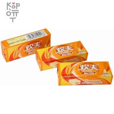 Жевательная резинка Huanfu Вкус печенья — Корейские товары для всей семьи(КорОпт)