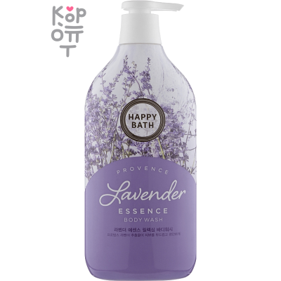 Happy Bath Lavender Essence Relaxing Body Wash - Расслабляющий гель для душа с Лавандой 900мл.