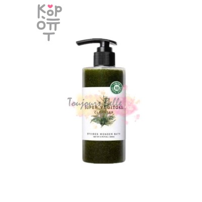 Wonder Bath Super Vegitoks Cleanser (Green) - Очищающий детокс-гель для лица с экстрактами 300 мл