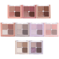 Rom&Nd Better Than Eyes #N02 Dry Violet - Палетка теней для век из 4х натуральных фиолетово-коричневых оттенков 7 г