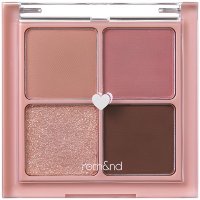 Rom&Nd Better Than Eyes #N02 Dry Violet - Палетка теней для век из 4х натуральных фиолетово-коричневых оттенков 7 г