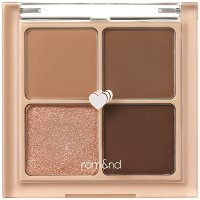 Rom&Nd Better Than Eyes #N02 Dry Violet - Палетка теней для век из 4х натуральных фиолетово-коричневых оттенков 7 г